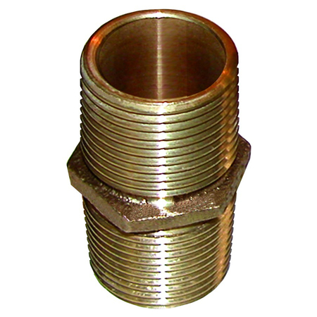 GROCO Bronze Pipe Nipple - 1/2" NPT PN-500